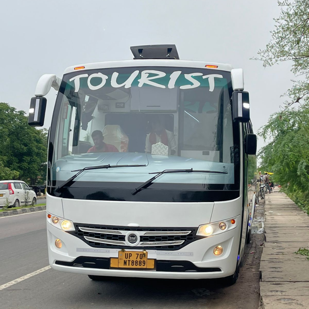 Tata AC Coach 45 Seater Front View