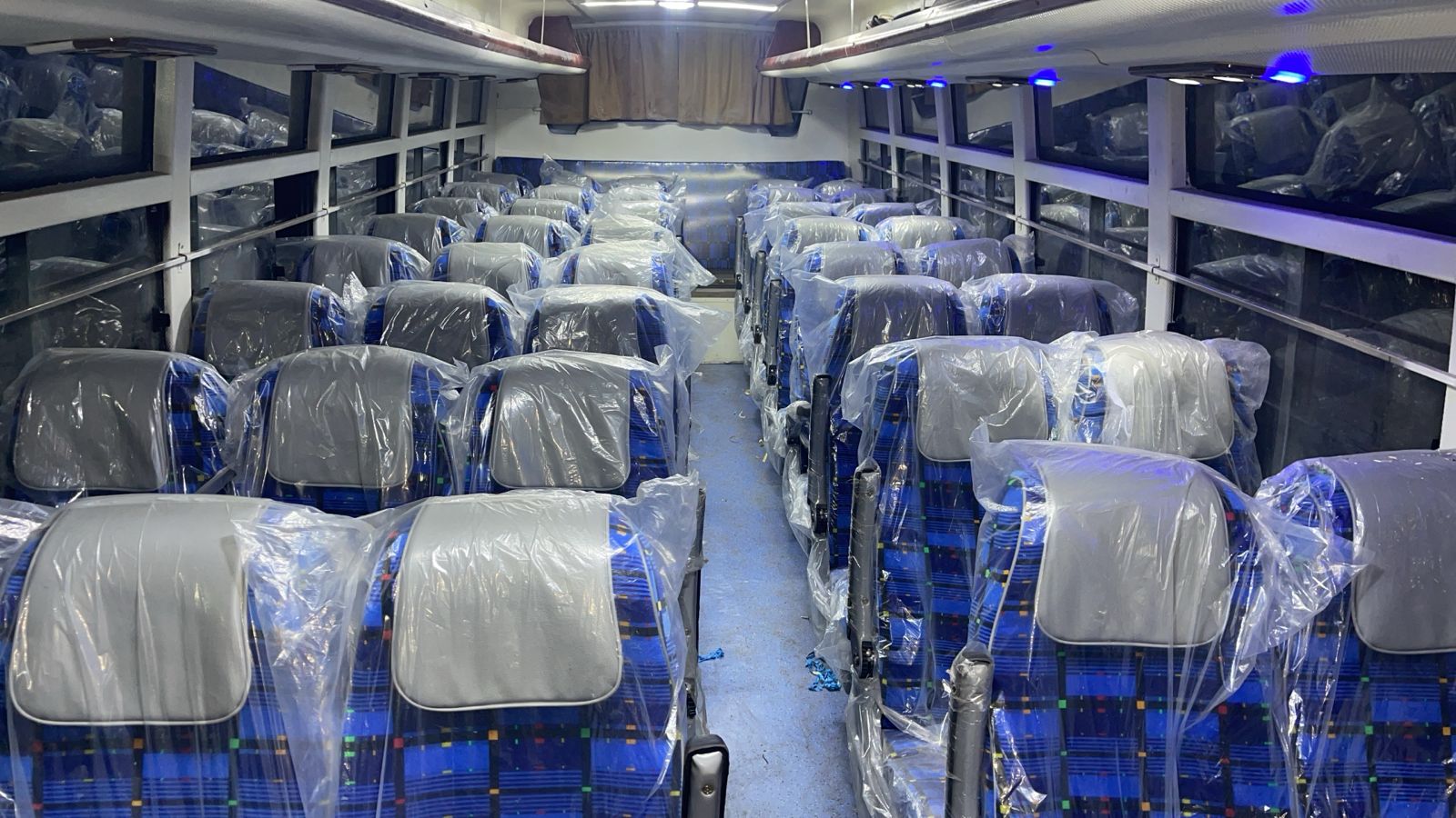 Tata Non-AC Coach 49 Seater Interior